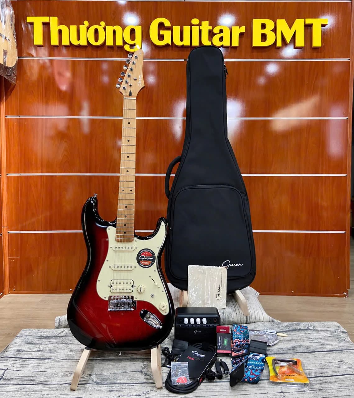 Đàn guitar điện Guson (trọn bộ)